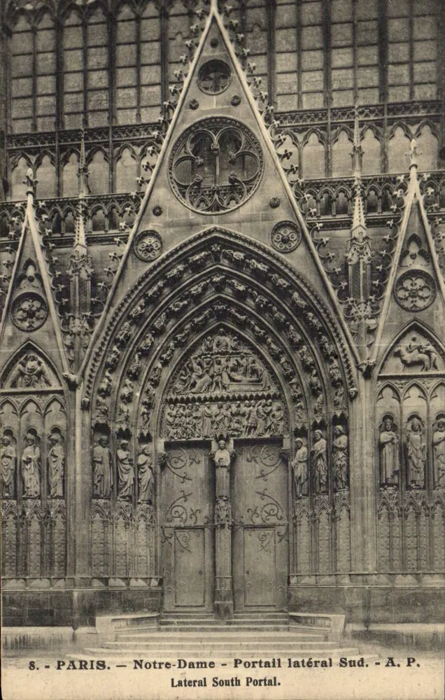 Paris — Notre-Dame — South Side Portal — A.P. - Front