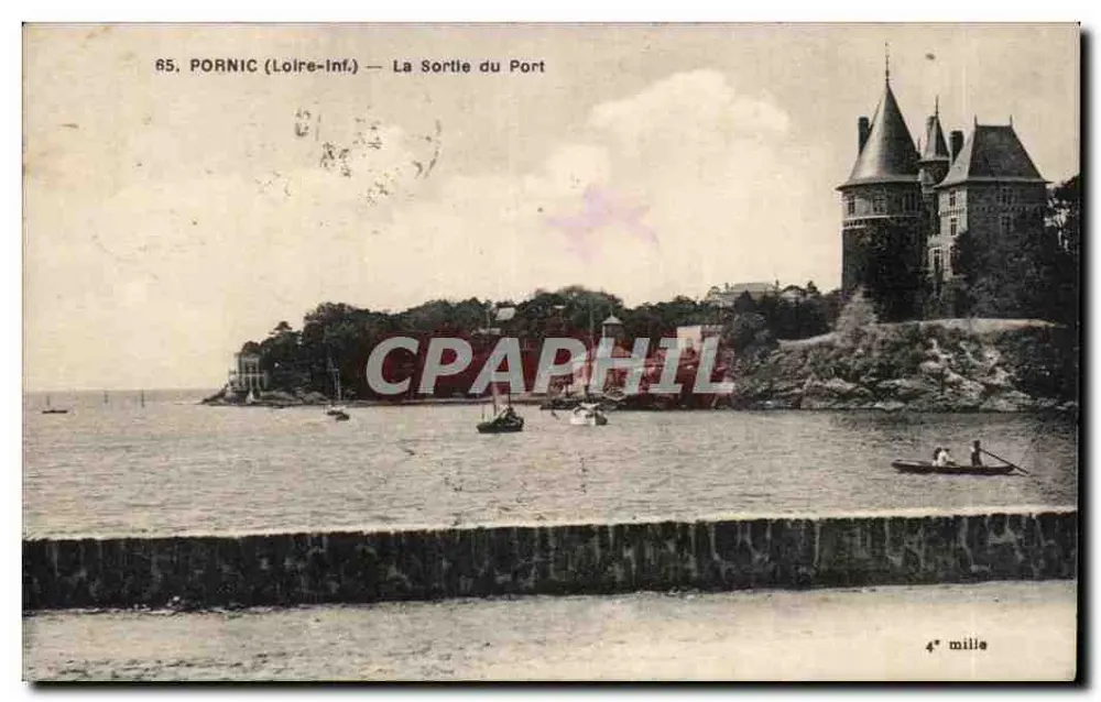 Pornic (Loire-Inf.) — Saída do Porto — 4e millie - Frente