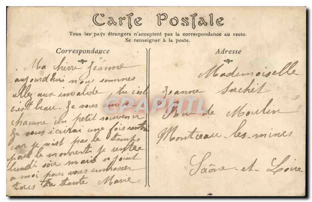Paris — Hôtel des Invalides, das Grab von Napoleon I — ND Phot, n°35 - Rückseite