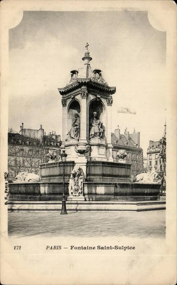 Paris — Fonte Saint-Sulpice — B.F. Paris, n° 172 - Frente