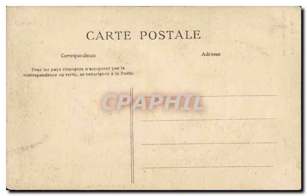 Geschmückte Uhr am Palais de Justice — Paris — Verlag: E. Launay, Paris, Nummer C. 24 - Rückseite