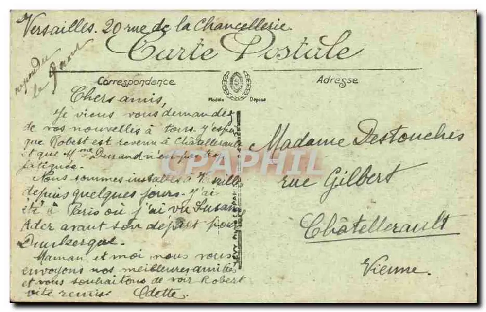 Versailles — Das Schloss — Galerie der Schlachten — LL. - Rückseite