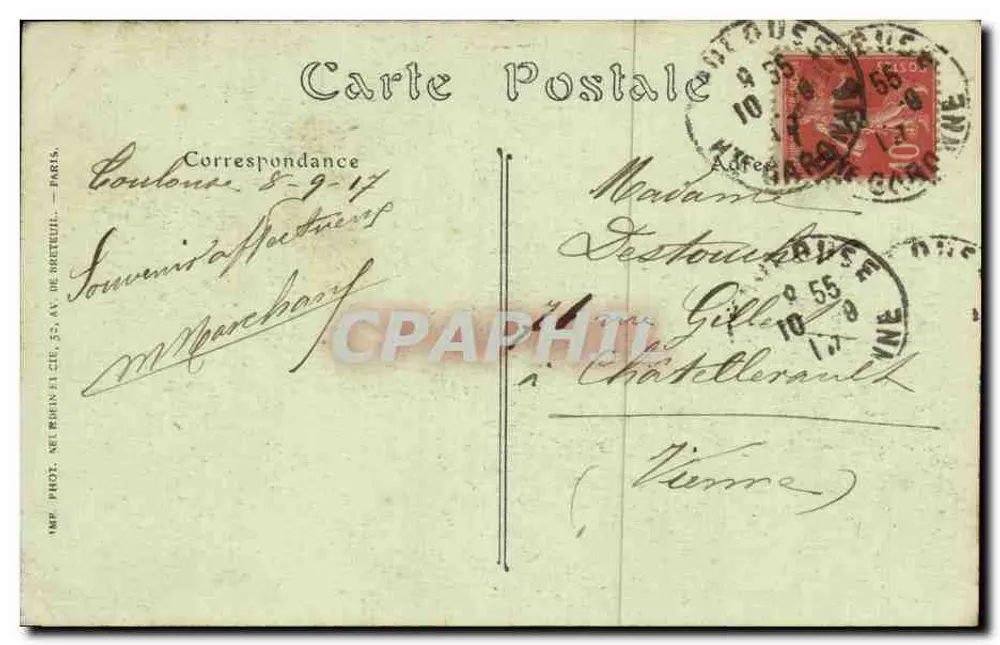 Toulouse — Ansicht der Île du Jardin des Plantes — ND. Foto n°170 - Rückseite