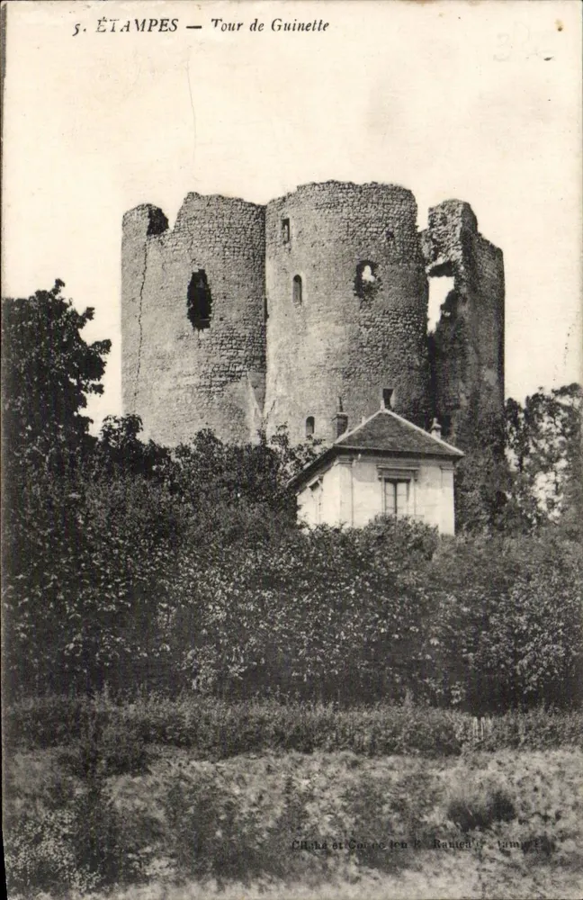 ÉTAMPES — Torre de Guinette — Castelo e Corte do seu — Selo de Rantet - Frente