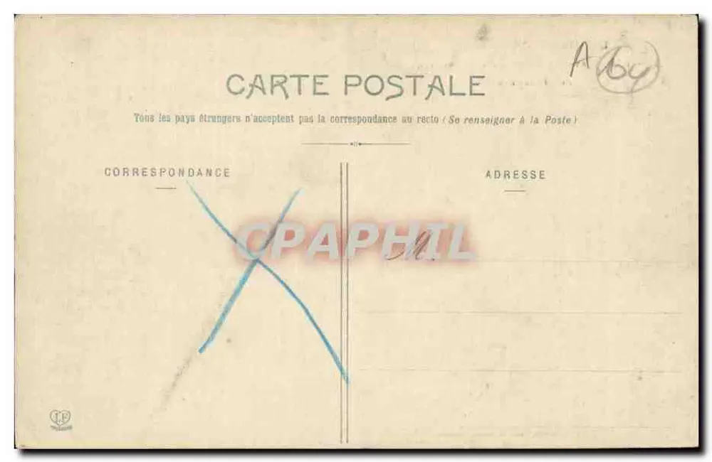 Pau - Avenue Léon-Say und Boulevard des Pyrénées — Phototypie Labouche Frères, Toulouse - Rückseite