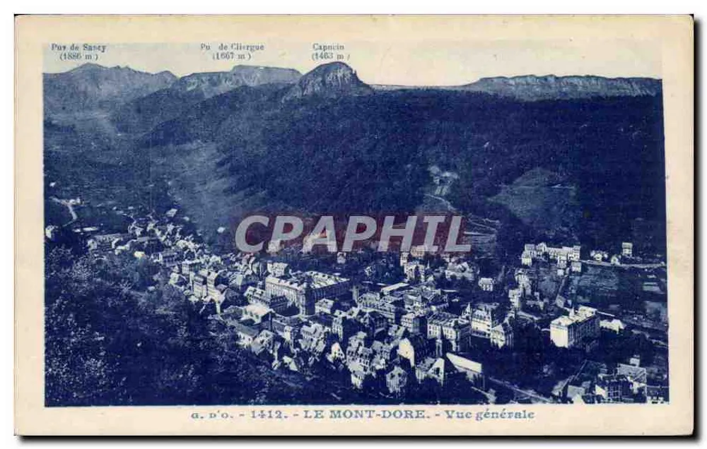 Le Mont-Dore — Vista geral — J. Gouttefangeas, editor - Frente