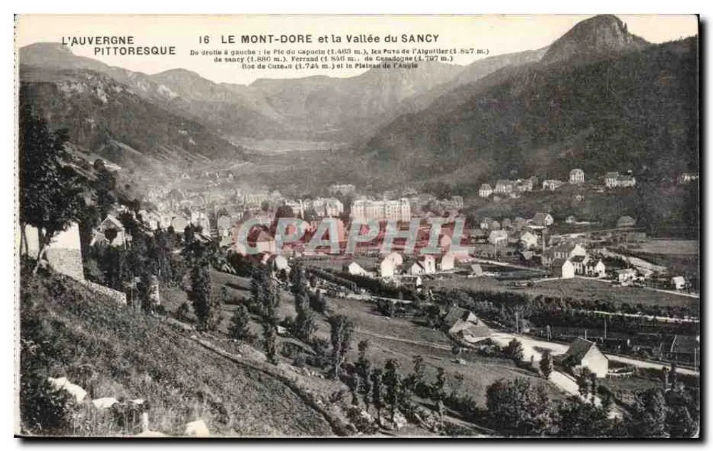 O Mont-Dore e a Vale do Sancy — A Auvergne pitoresca — Série 16 - Frente