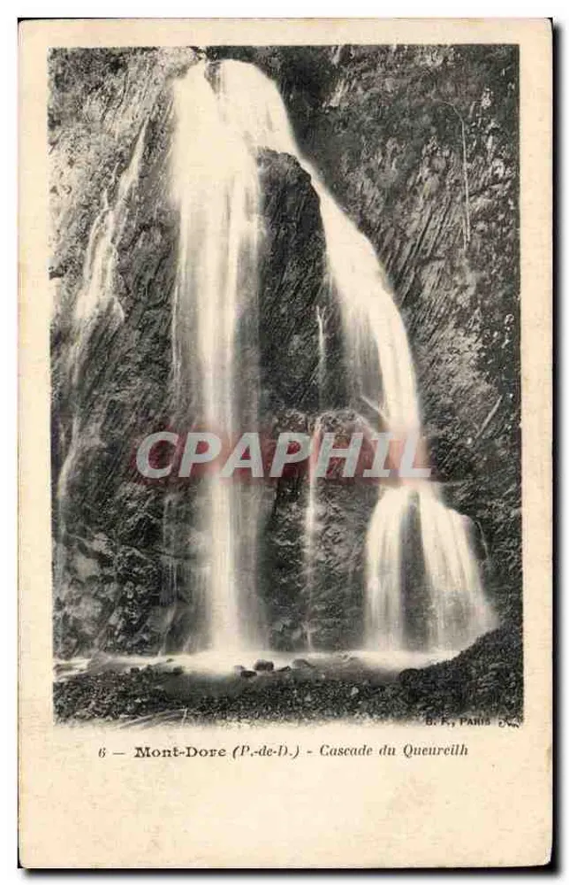 Mont-Dore (P.-de-L.) - Cachoeira do Queureilh — B.F., Paris - Frente