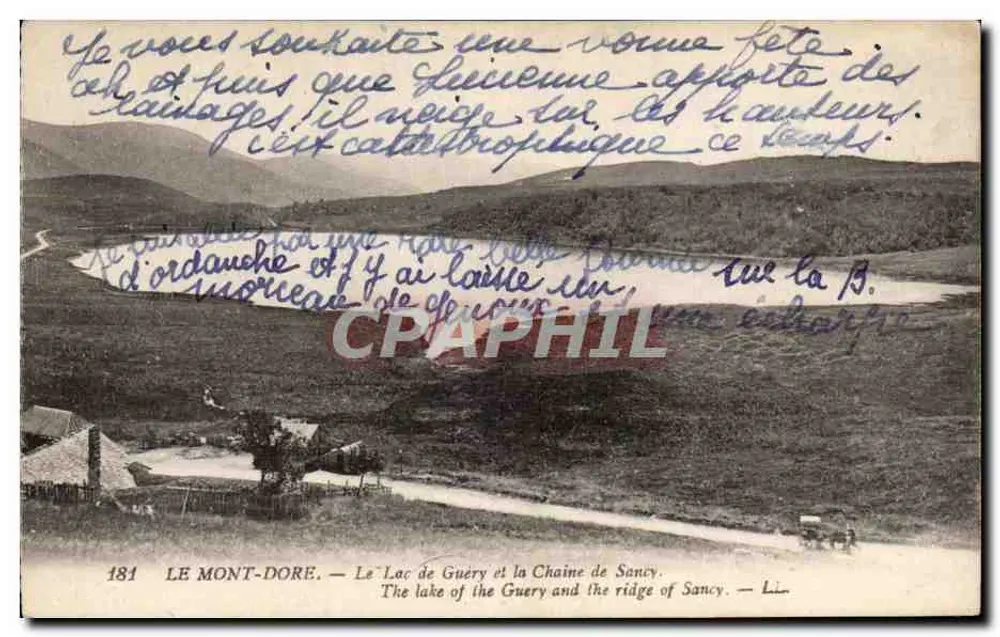 Le Mont-Dore — See Guéry und die Sancy-Kette — unbekannter Verlag, Seriennummer 184 - Vorderseite