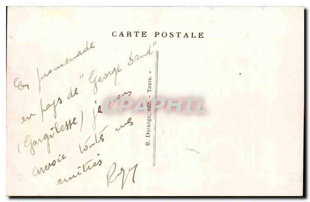 Gargillessse (Indre) — O Barragem de La Roche au Moine — R.D. - Verso
