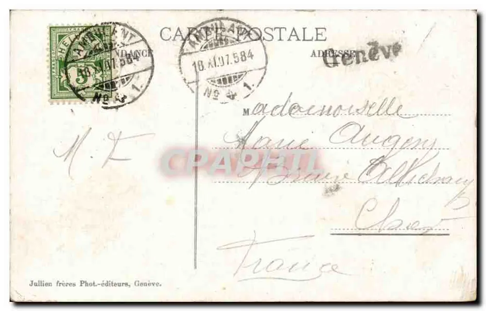 Genebra — O Teatro — J. J. 649 A - Verso