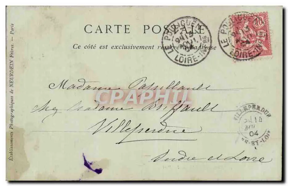 Le Pouliguen — O Porto — Coleções ND Fot - Verso