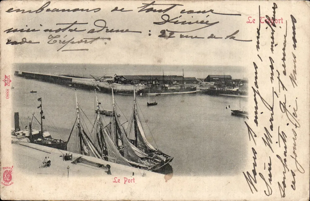 Le Port — Le Tréport — editor Paris, n° 8860 - Frente
