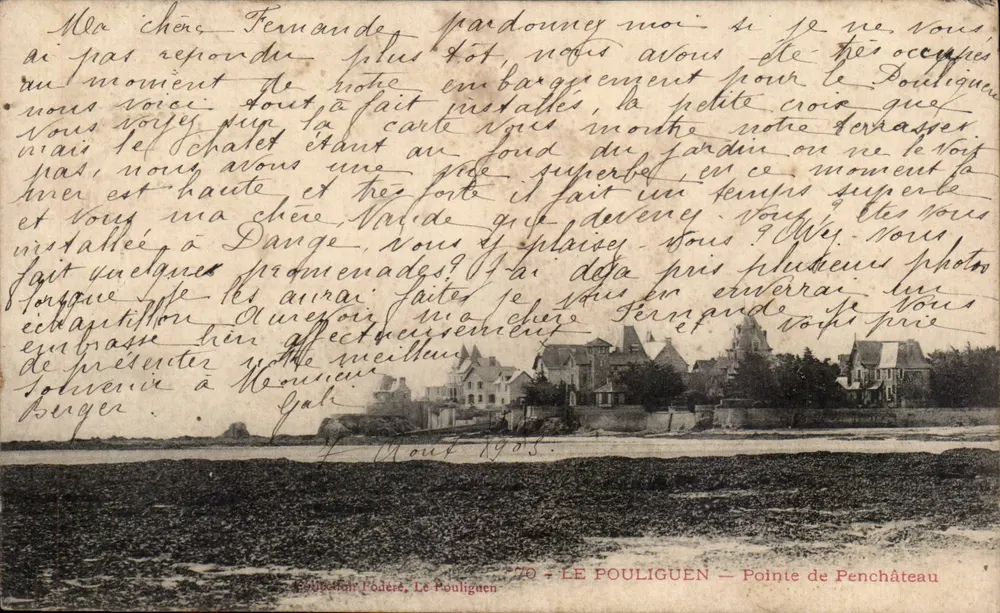 Le Pouliguen — Ponta de Penchâteau — Editor L'Odére, n°70 - Frente