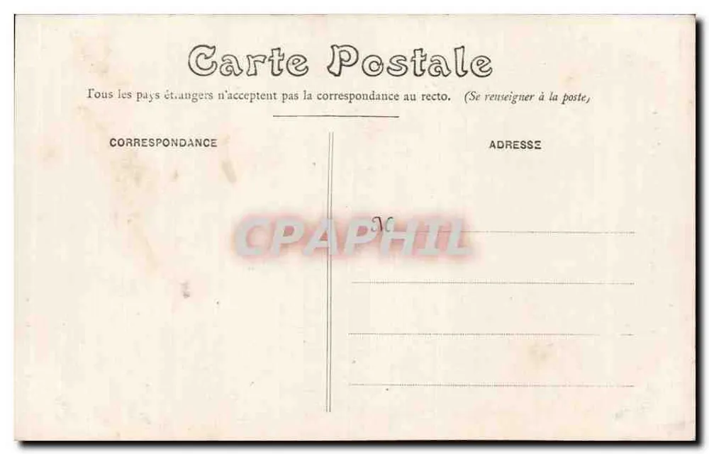 Le Mans — Igreja Nossa Senhora da Couture — Fototipia J. Bouveret, Le Mans - Verso