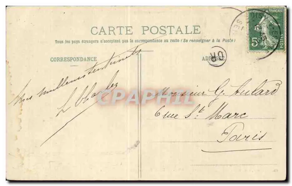 O Castelo dos Réaux — Soisy-s/Ocole — Thibault, editor. Melun, n° 634 - Verso