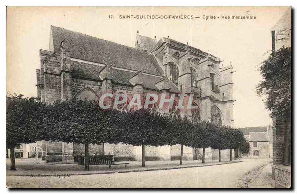 Saint-Sulpice-de-Favières — Kirche — Übersicht — Verleger: B. Appiet - Vorderseite