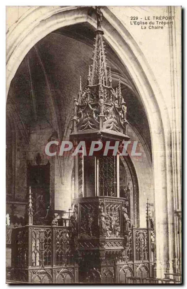 Le Tréport — Die Kirche von Le Tréport, Der Predigerstuhl — 229 - Vorderseite