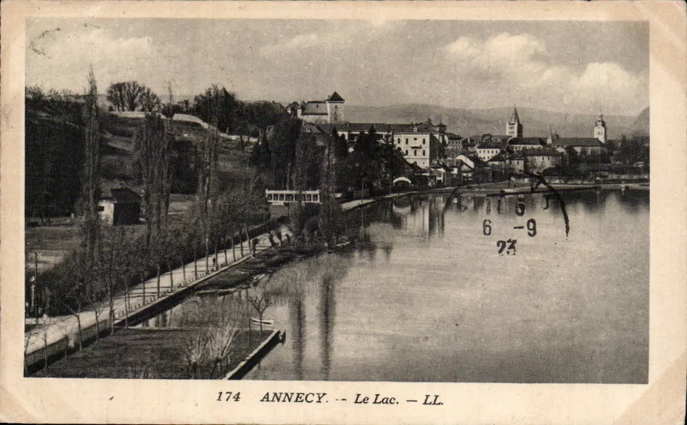 Annecy — O Lago — LL. — Editor LL. n° 174 - Frente