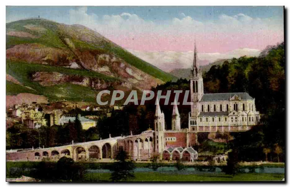 Lourdes — Santuário e ponte — Edição Photo Grimaud, Lourdes, n°18 - Frente