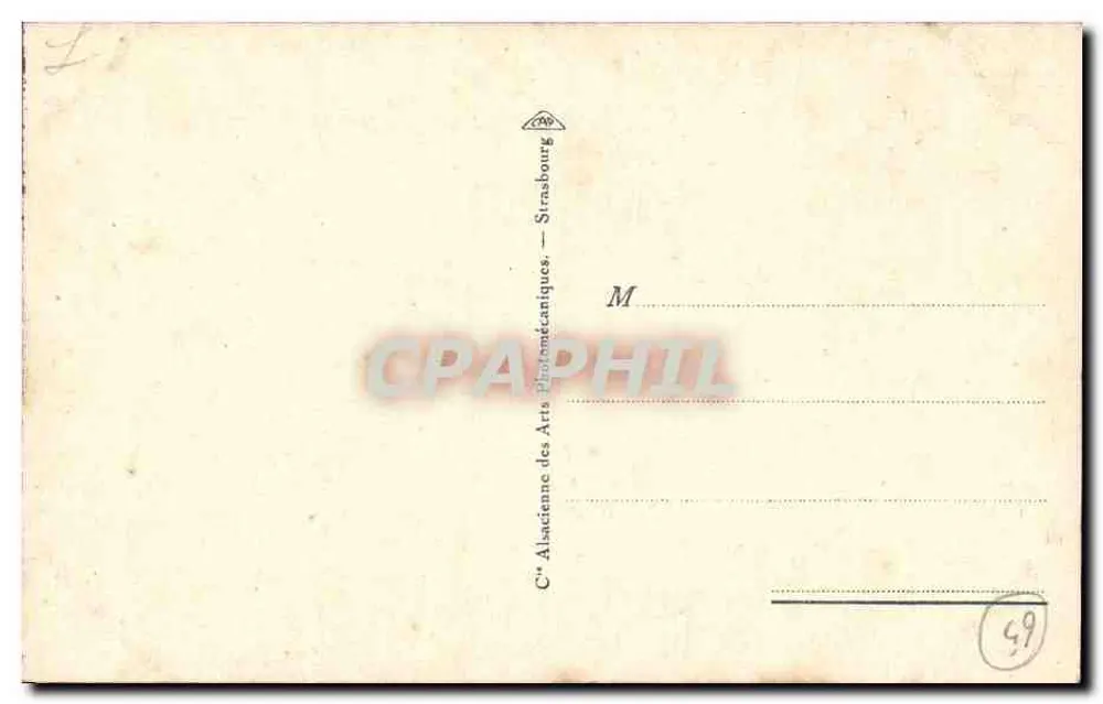 Cauterets — Cachoeira do Cerisey — C° Albacienne des Arts Photomécaniques, Strasbourg - Verso