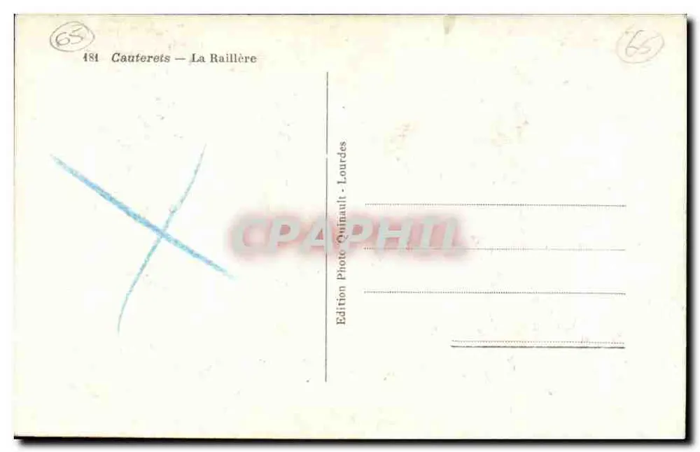 Cauterets — La Raillère — Wydawnictwo Foto Quimault - Lourdes - Rewers