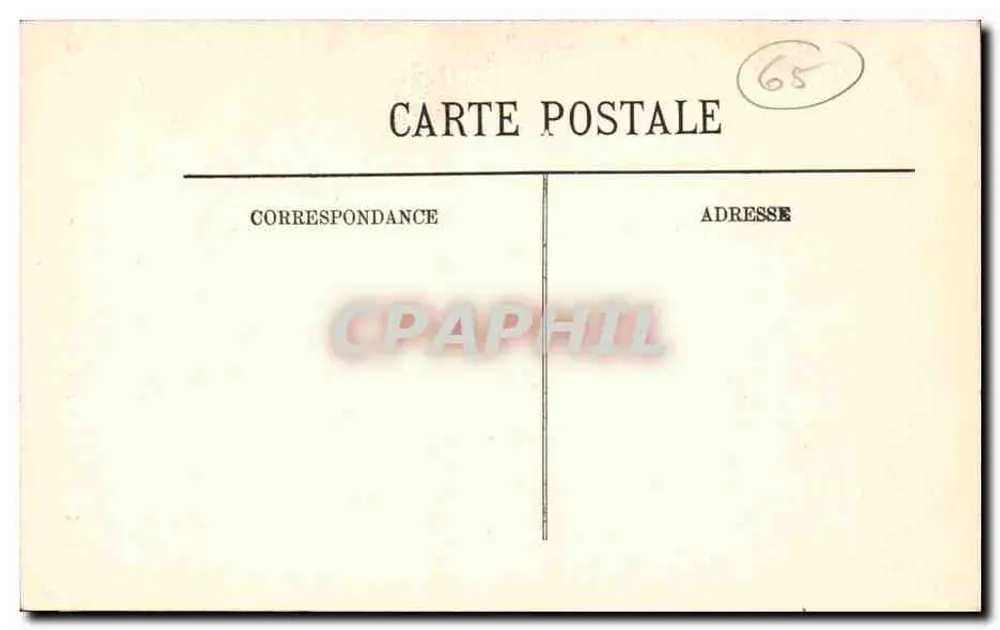 Cauterets — In den Kiefern — Weg zum Pont d'Espagne — Verlag L. Lévy, n° 127 - Rückseite