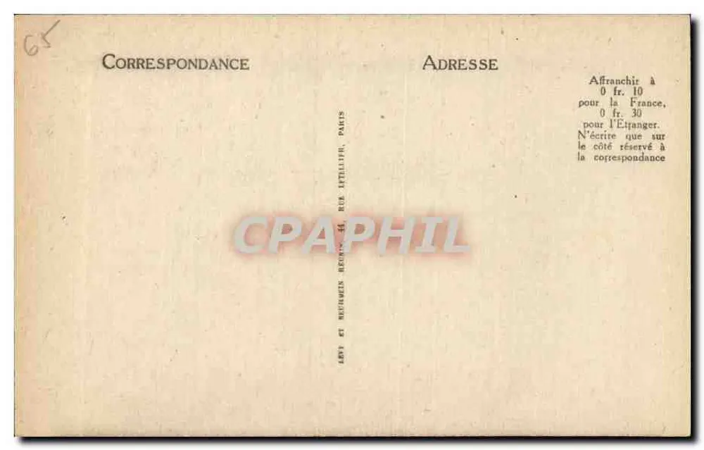 Env. de CAUTERETS - As Cataratas de Lutour - LL 67 - Verso
