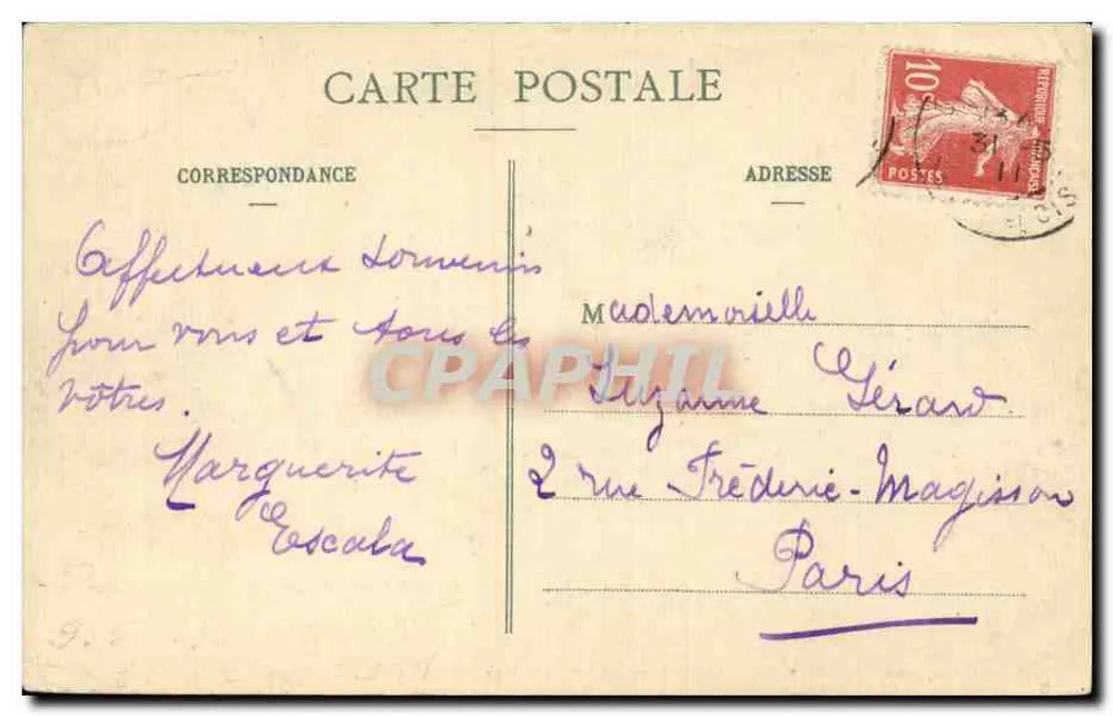 Soisy-s/Ecole - Château des Réaux - Fassade über das Wasserbecken — T. Tibault, Verlag, Melun, n°538 - Rückseite