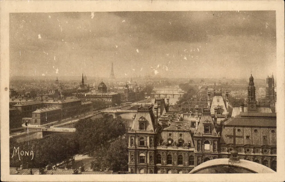 Paris — Perspectiva sobre a Seine, os Pontes — Mona - Frente