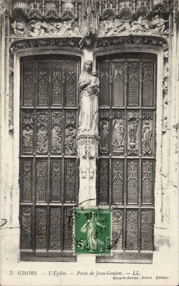 Gisors — Die Kirche — Tor von Jean-Goujon — Benard-Bardel, Verleger - Vorderseite