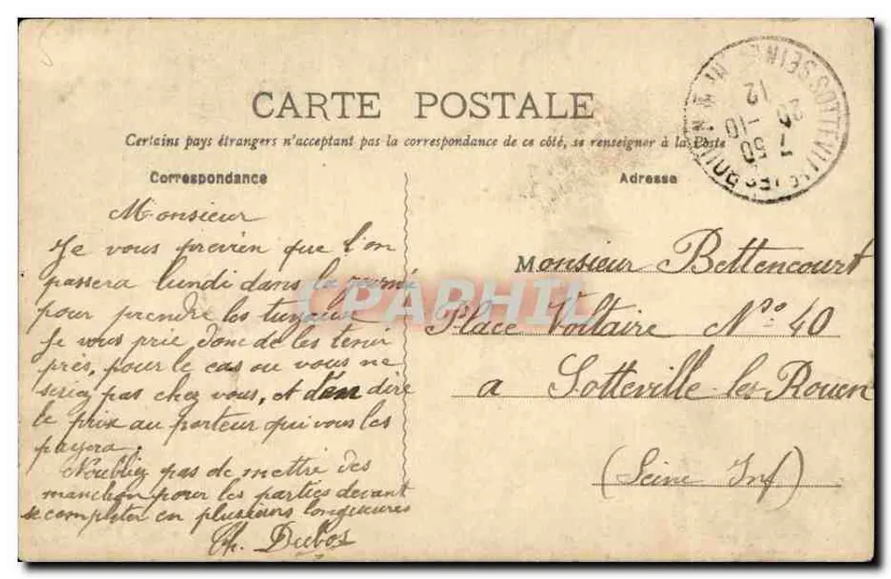 ROUEN — Estátua de Joana d'Arc em Bonsecours - Verso