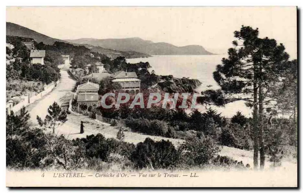 L'ESTEREL — Corniche d'Or — Vista sobre o Trayas — LL. - Frente