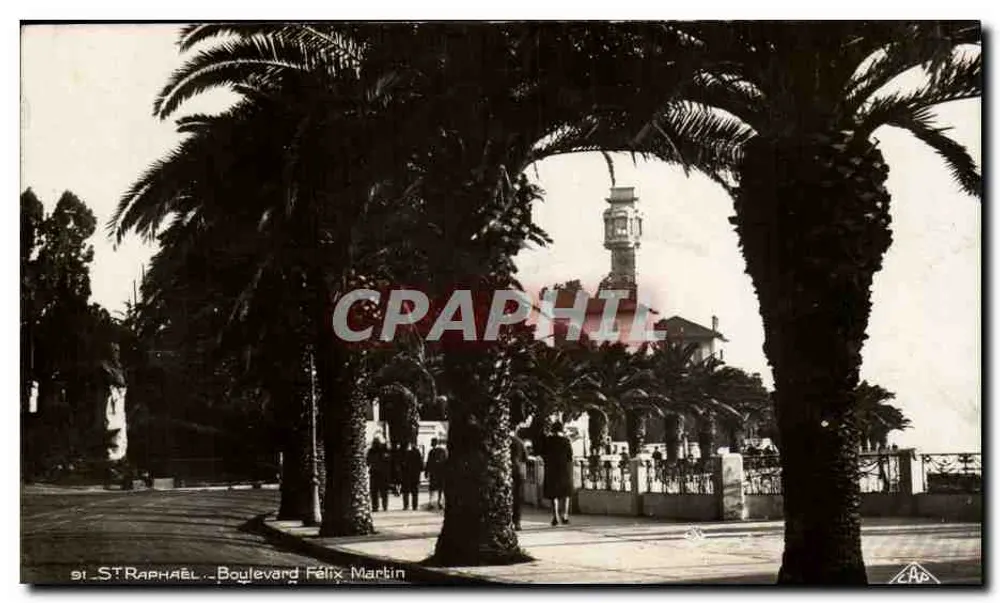 Saint-Raphaël — Boulevard Félix Martin — Verlag A.P. Strasbourg - Vorderseite