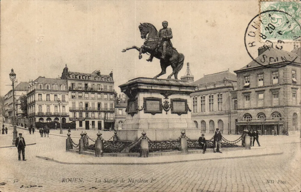 Rouen — Die Statue Napoleons I. — ND Phot - Vorderseite