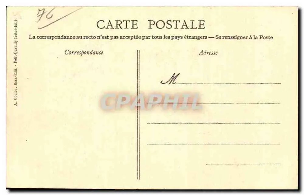 Rouen — Palast der Gerechtigkeit — Federzeichnung, n°43 - Rückseite