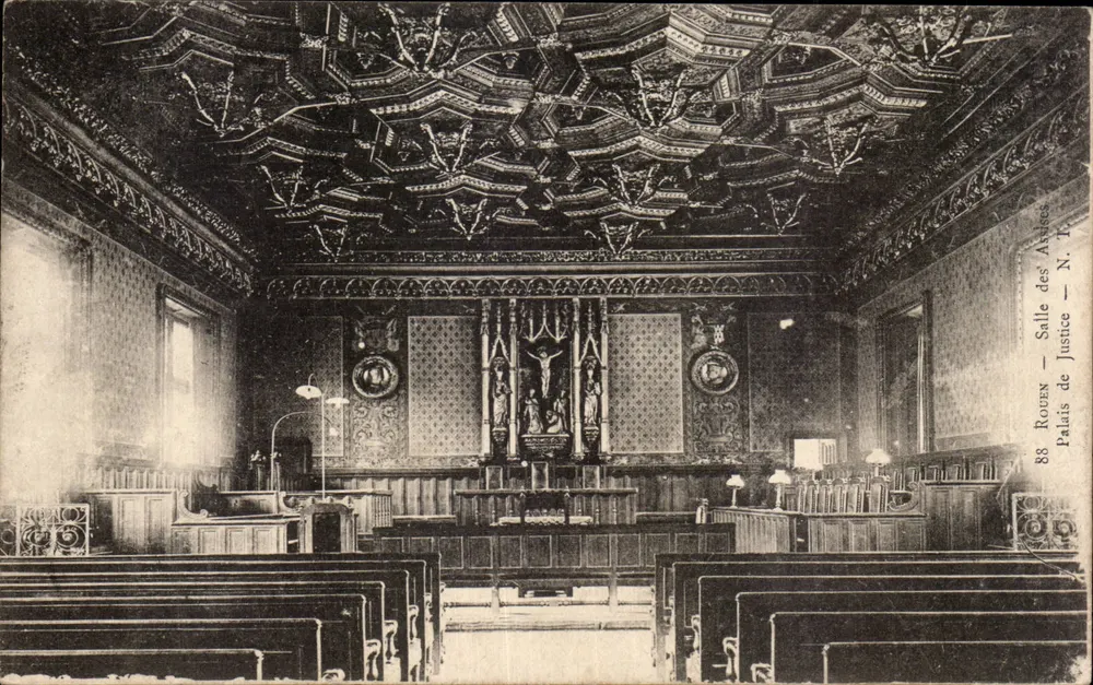 Rouaux - Gerichtssaal — Palast der Assizes — Ausgabe N. T. Rouen - Vorderseite