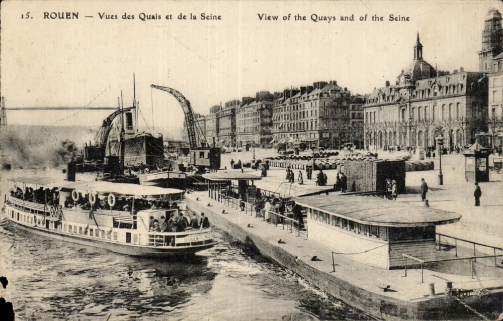 Rouen — Ansichten der Kais und der Seine — n°15 - Vorderseite