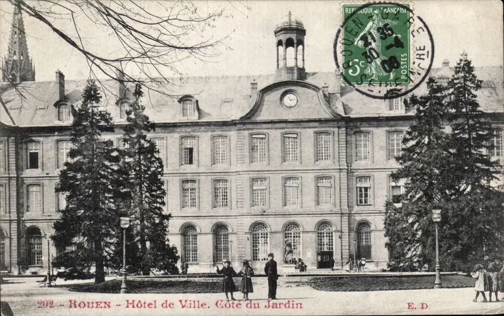Rouen - Rathaus. Gartenseite — E.D. n°202 - Vorderseite