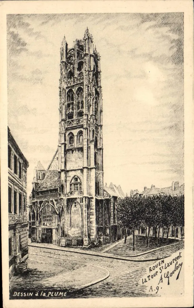Rouen — Die Saint-Laurent-Turm — A.G. Gouloby - Vorderseite