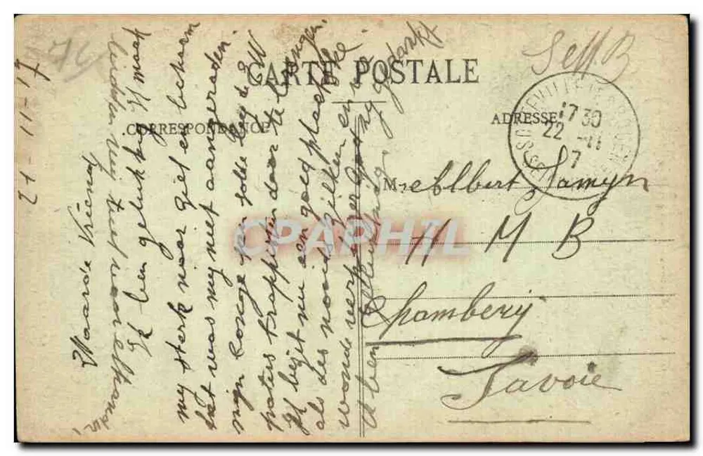 Rouen - Rue de la Grosse-Horloge — C. V. - 343 - Achterkant