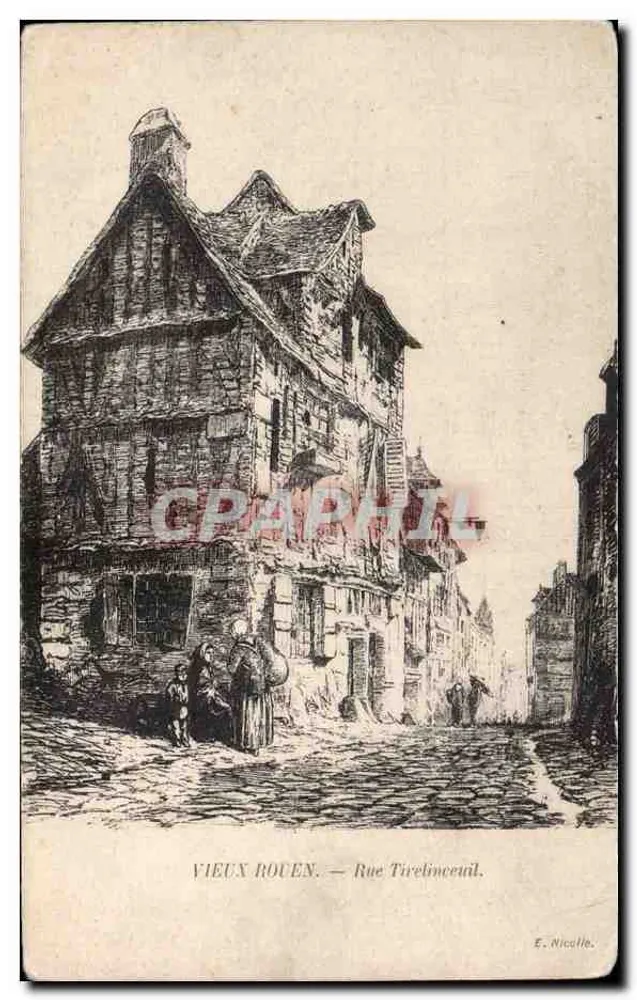 Altes Rouen — Rue Tirelmeceuil — E. Nicollé - Vorderseite