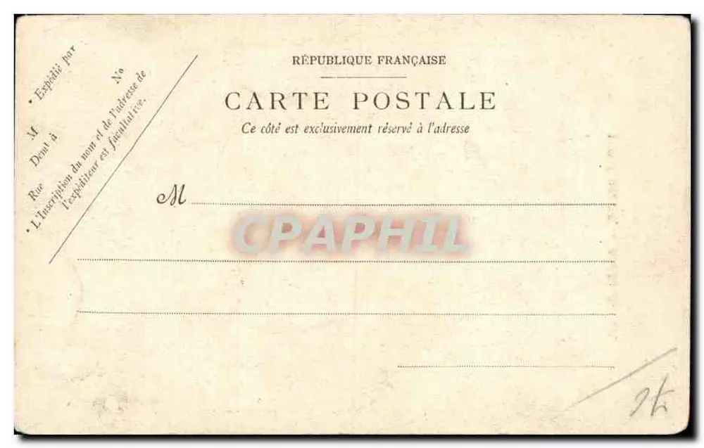 Altes Rouen — Rue Tirelmeceuil — E. Nicollé - Rückseite