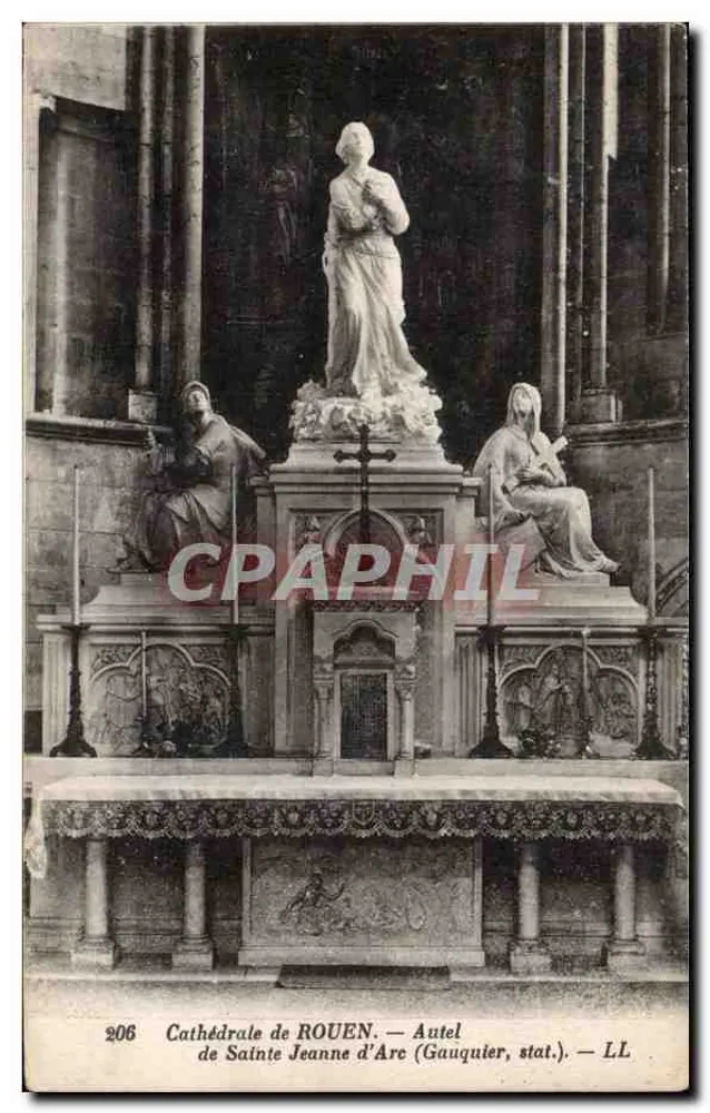 Kathedrale von ROUEN — Altar der heiligen Jeanne d'Arc (Gauguier, stat.) — LL - Vorderseite