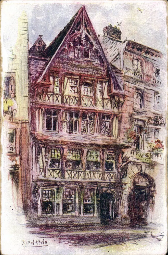 Hotel de la Couronne — Rouen — P.J. Polttvin - Vorderseite