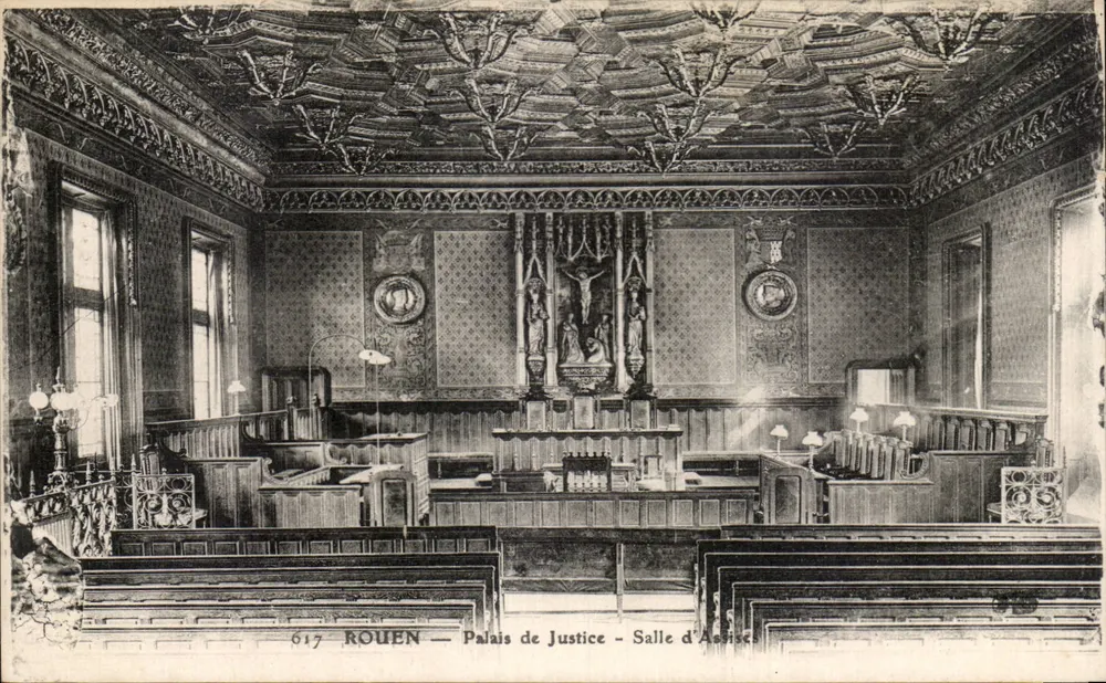 Rouen — Pałac Sądowy — Sala Rzeczywistego Sądu - Awers