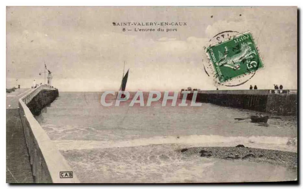 Saint-Valery-en-Caux — Der Hafen-Eingang — C.A.B. n°5 - Vorderseite