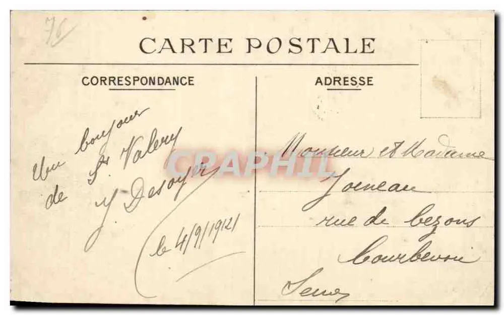 Saint-Valery-en-Caux — Der Hafen-Eingang — C.A.B. n°5 - Rückseite