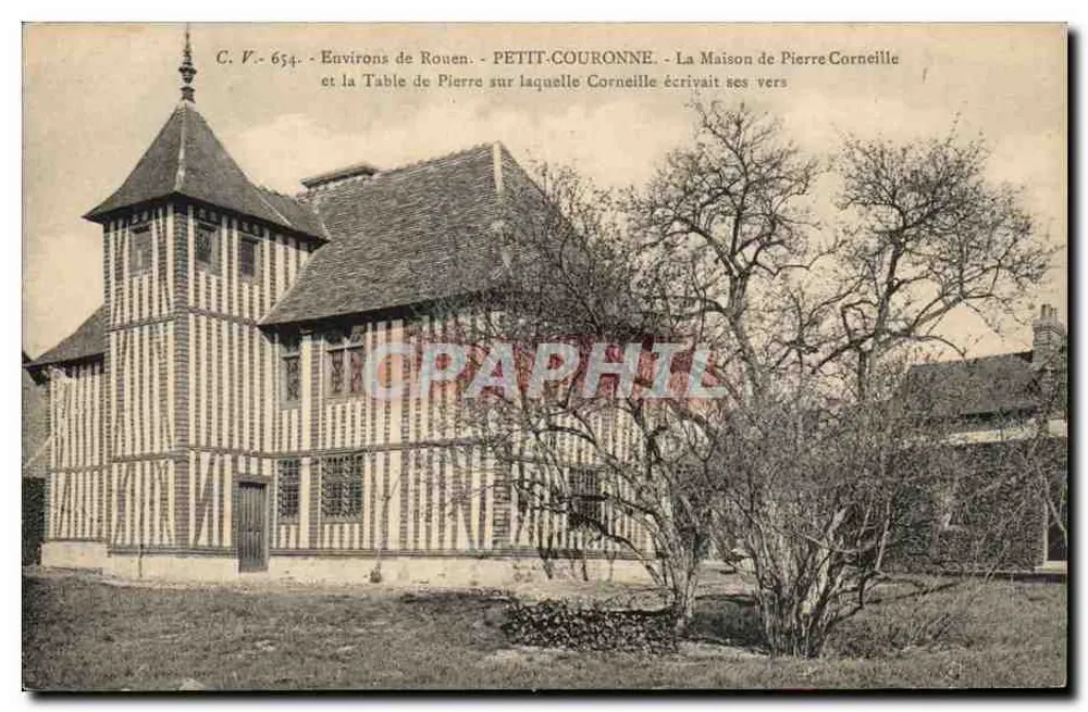 Petit-Couronne - Das Haus von Pierre Corneille und der Tisch, an dem er seine Verse schrieb - Vorderseite