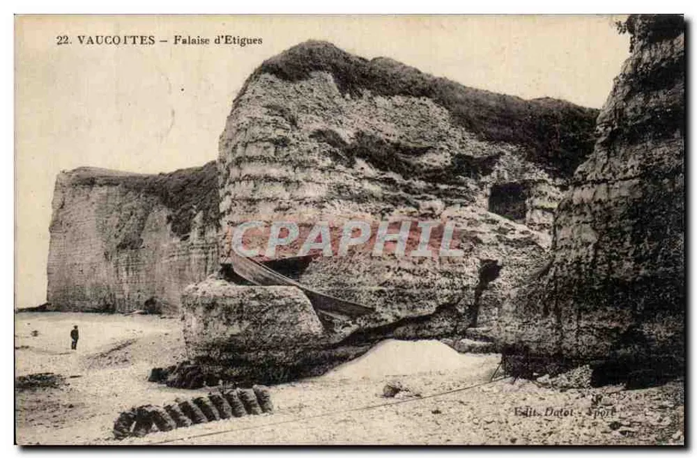 Vaucoites — Falésia de Étigues — Edit. Datot, Sport - Frente